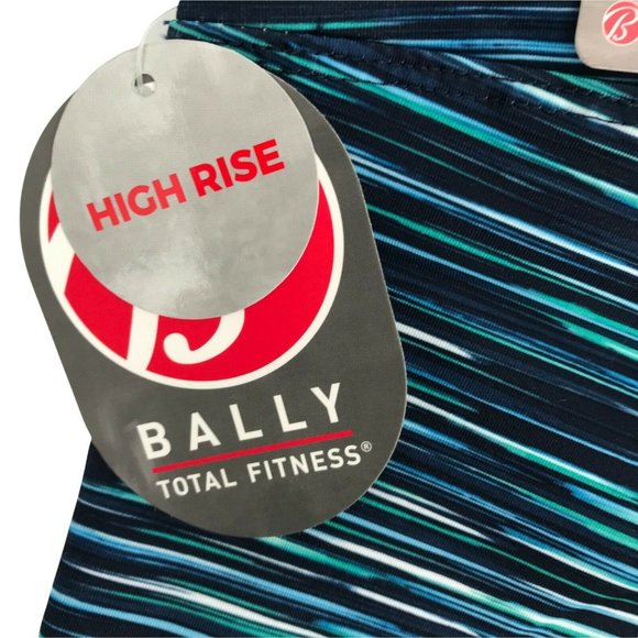 Bally Total Fitness Womens High Rise Blue Skinny Active 27 In Leggings Size XL - Picture 7 of 10